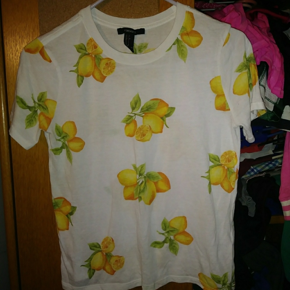 Forever 21 Lemon Shirt